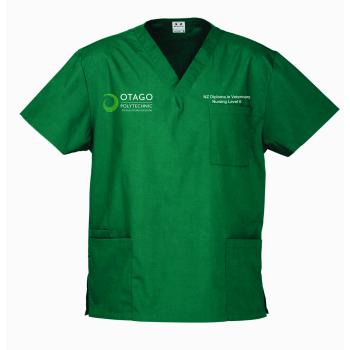NZ Diploma in Veterinary Nursing Level 6 -Unisex Classic Scrub Top - H10612