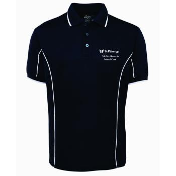 NZ Certificate in Animal Care- Level 3 Mens Podium Piping Polo - 7PIP