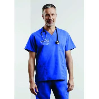 NZ Certificate in Animal Healthcare Assisting- Level 4 Mens Classic Scrubs Top - H10612